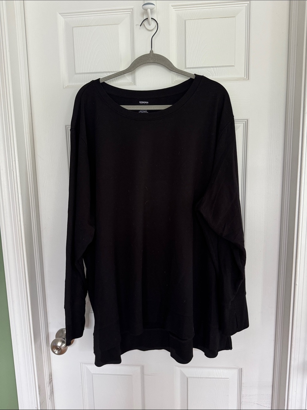 Sonoma Black Oversized Long Sleeve Tee